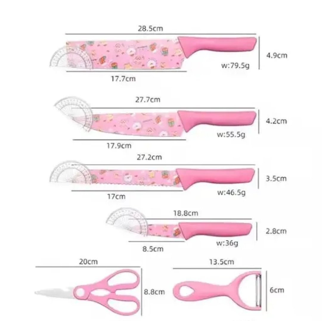 6 pcs Color Printing Knife
Kitchen Knife Color Printing Knife 6 pcs Color Printing Knife