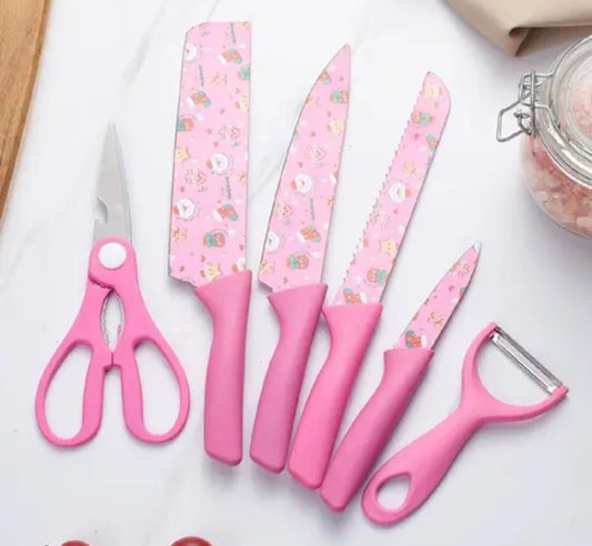 6 pcs Color Printing Knife
Kitchen Knife Color Printing Knife 6 pcs Color Printing Knife