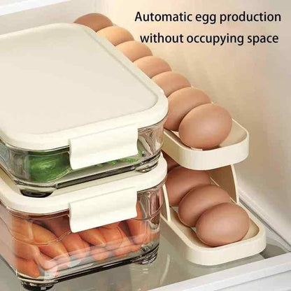 Solex Automatically Rolling Egg Holder Container Display Rack