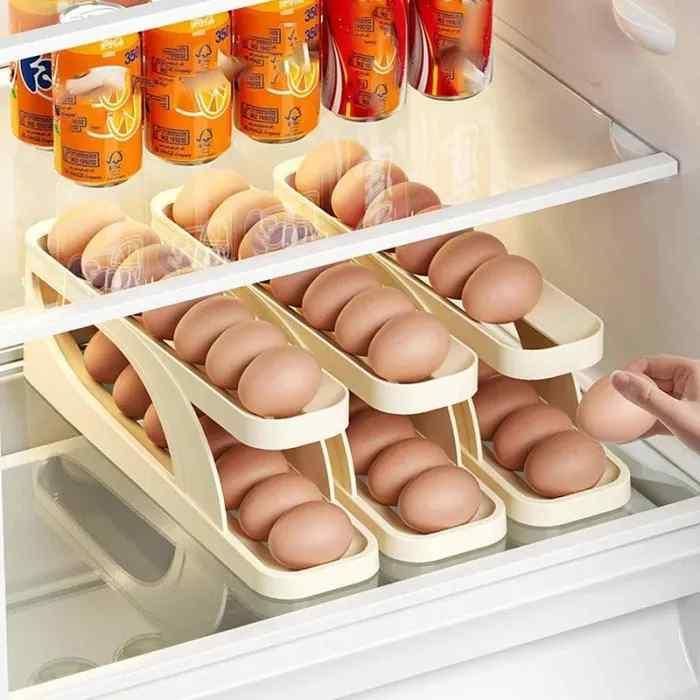 Solex Automatically Rolling Egg Holder Container Display Rack